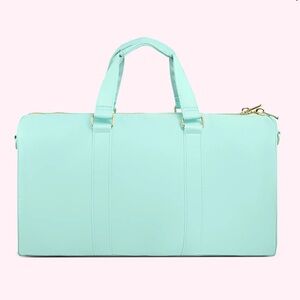 Stoney Clover Lane Duffle Bag Travel Gym Large Bag Cotton Candy Aqua Blue